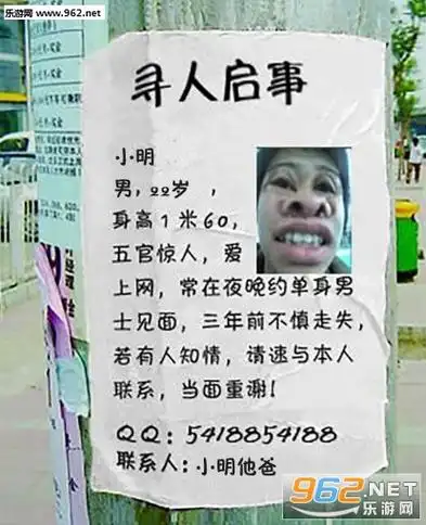 恶搞寻人启事图片生成器