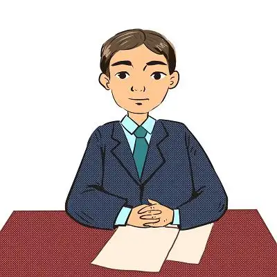 老板卡通人物商务人物经理西装男人png素材