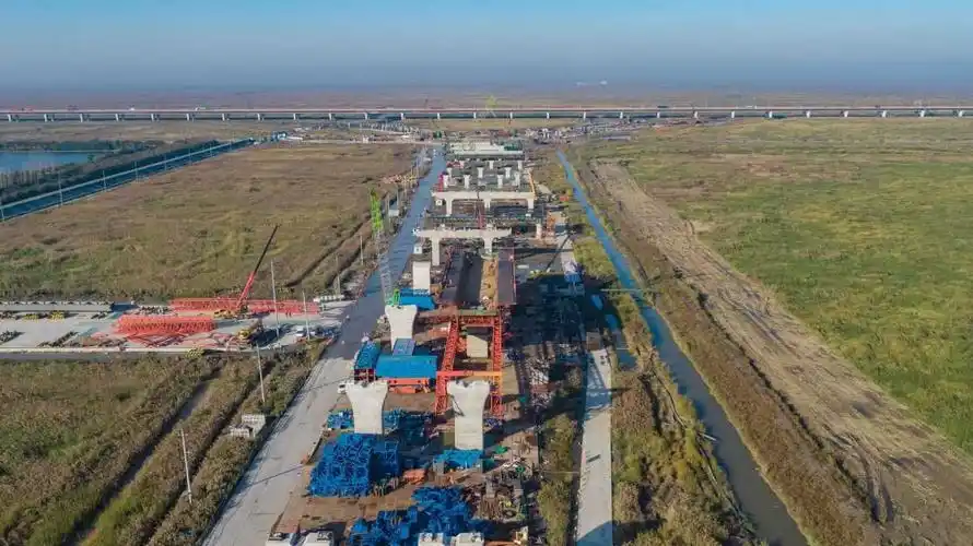 杭州湾新区北枢纽互通十一塘高速公路工程有新进展