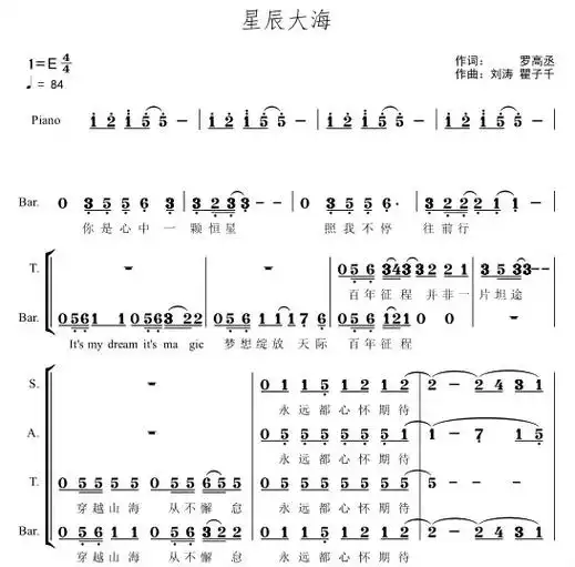 星辰大海 建党百年版 北交大室内合唱团 重新改编编配#合唱编 - 抖音