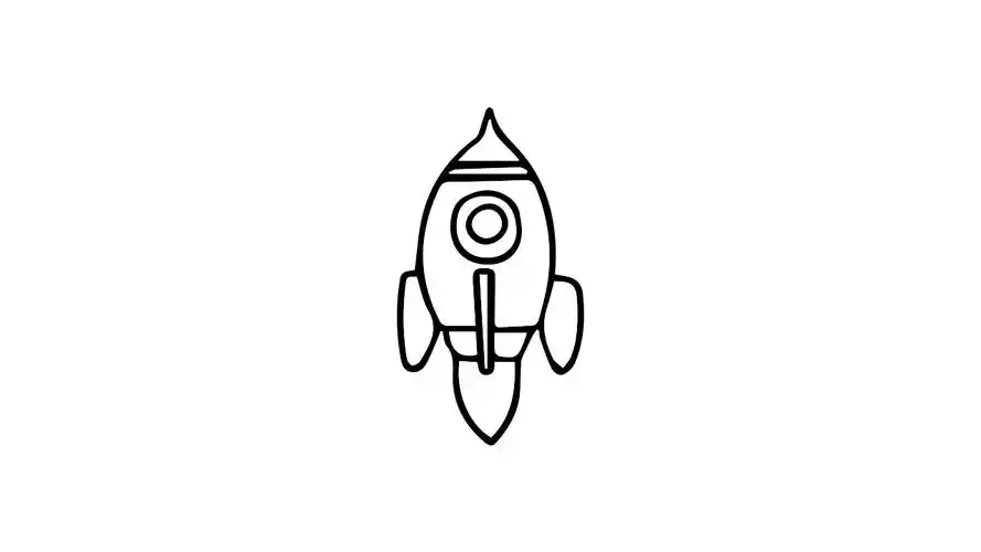 航天火箭怎么画