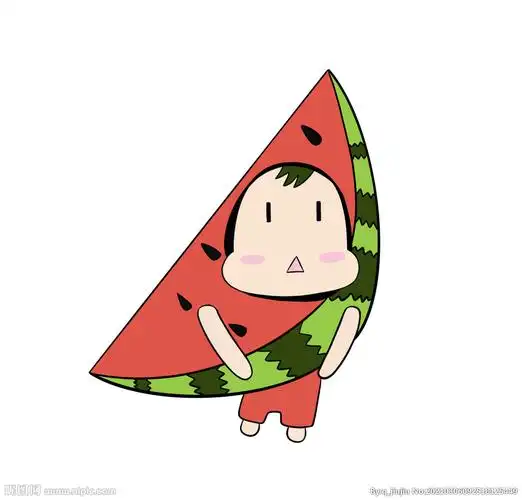 卡通水果西瓜人物图片