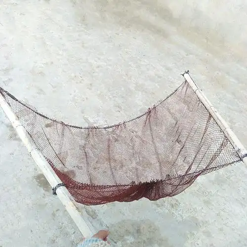 栀趣 便携式推网老式竹竿月亮网抬网捕鱼抬鱼扒虾网抓小鱼神器工具挑