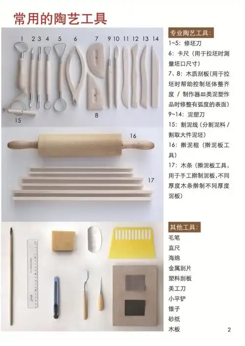 常用的陶艺工具