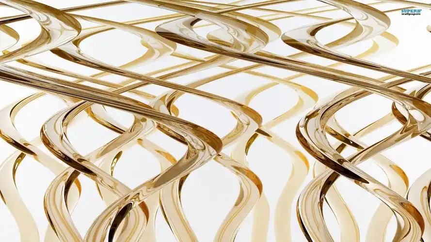 3d黄金物品高清桌面壁纸