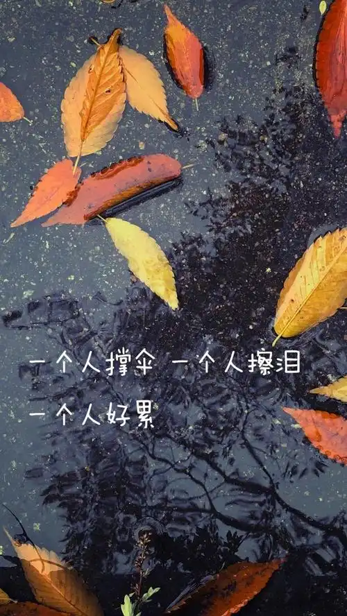 下雨伤感文字创意写真,高清图片,手机锁屏桌面-壁纸族