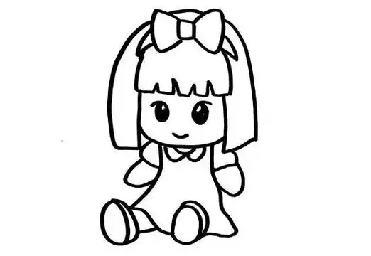 教程可可简笔画带有海宝探险简笔画果酱画法可爱布娃娃简笔画怎么画