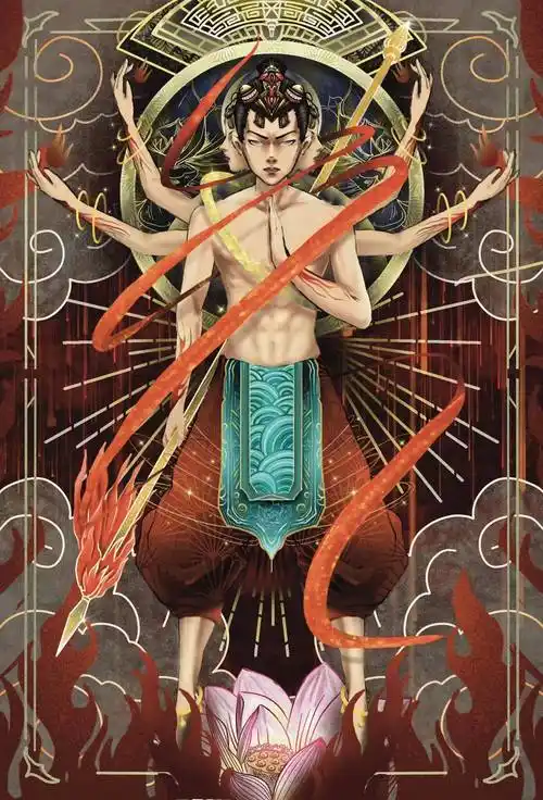 封神榜,插画,延续例图画风,6张 - 米画师
