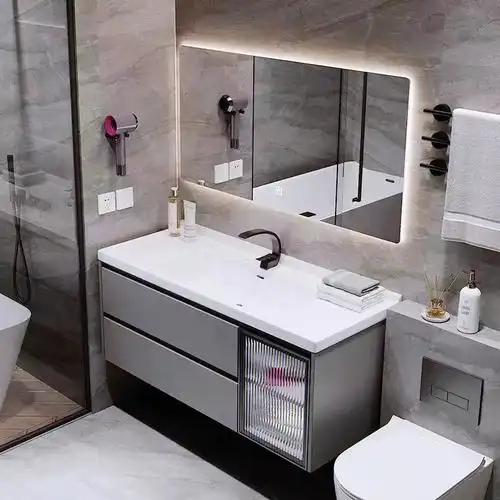 高档实木面漆浴室柜新家一定要安排上