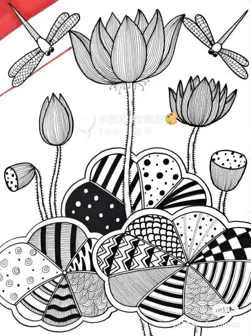 50种创意线描,用简单的笔画出超精美的画作,颜值好看又耐看,造型画不