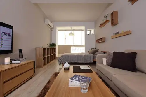 装修效果图 家居美图 日式muji风格家客厅布置图