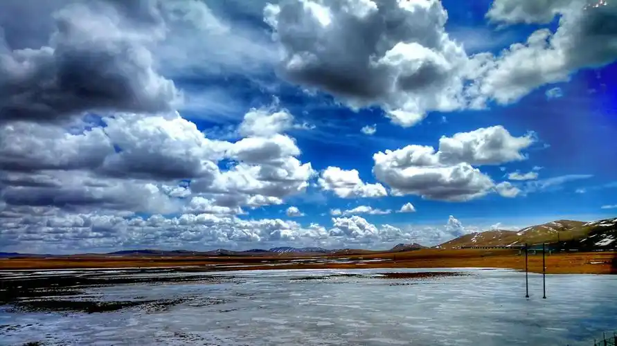雪域高原风光无限好(z164/165上海~拉萨列车上,手机随拍格尔木至拉萨