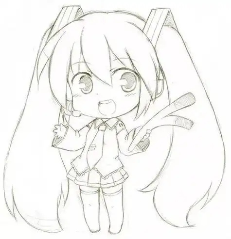 动漫人物简笔画全身 动漫人物简笔画全身图带涂色