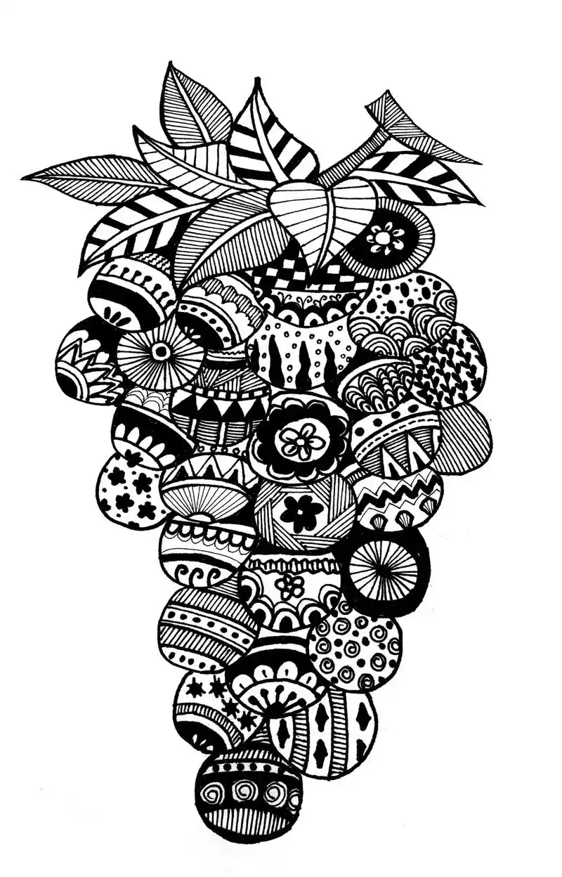 线描儿童画.#热门 #黑白线描画 #创意线描 #线描装饰画  - 抖音