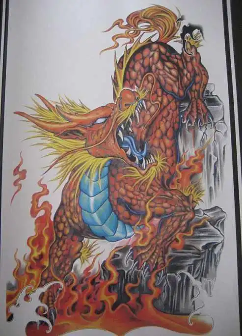 如何绘制一个好看的火麒麟卡通简笔画麒麟简笔画霸气麒麟神兽简笔画