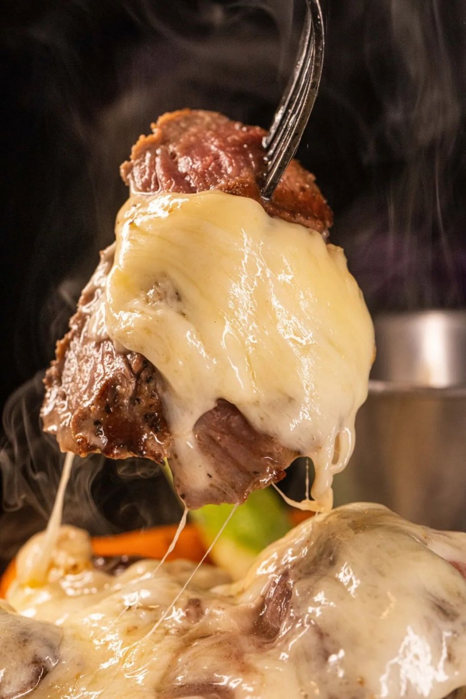 十亩地瀑布芝士牛排,这家店胆小的劝你别来