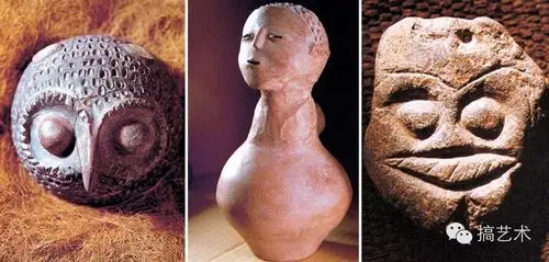 雕塑在中国的旧石器时代(约公元前两百万年至一万年前),原始人留下了