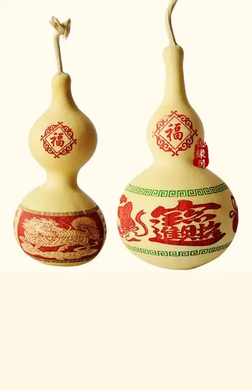 天然葫芦大号雕刻葫芦旋转雕刻葫芦百福禄寿喜财彩绘葫芦百财款