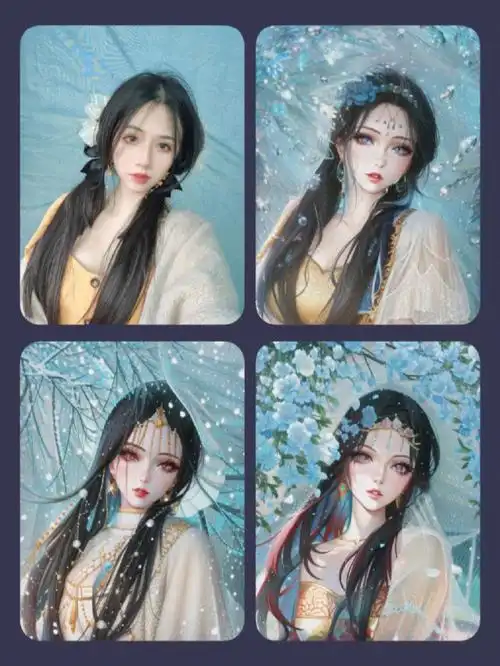 美图秀秀ai绘画好牛好像言情小说封面哦