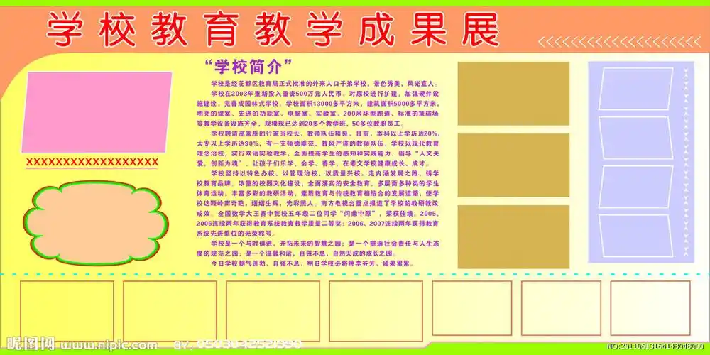 教育教学展矢量图__展板模板_广告设计_矢量图库_昵图网nipic.com