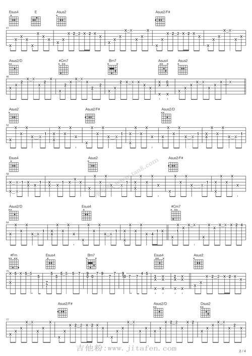 周杰伦-惊叹号(minemine) 吉他谱