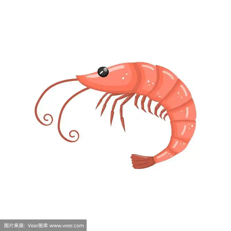 鲜虾海鲜卡通