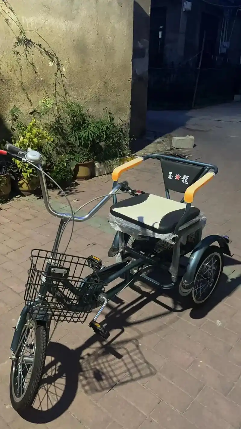 老年人买菜遛弯专属三轮自行车,99成新 - 抖音