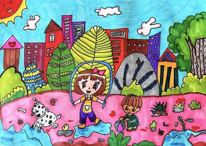 第三届艺术节儿童绘画获奖作品