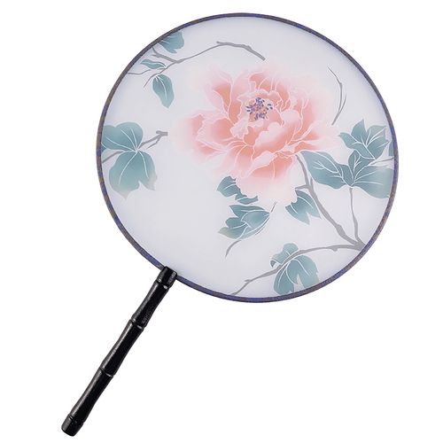 团扇古风风中国风古代扇子子女圆形古装汉服扇子