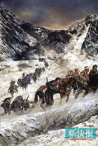 广州美院副教授罗奇 看看先辈留下的背影:红军长征过草地