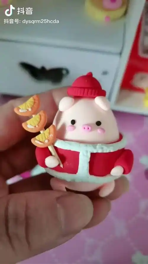 粘土小猪粘土作品