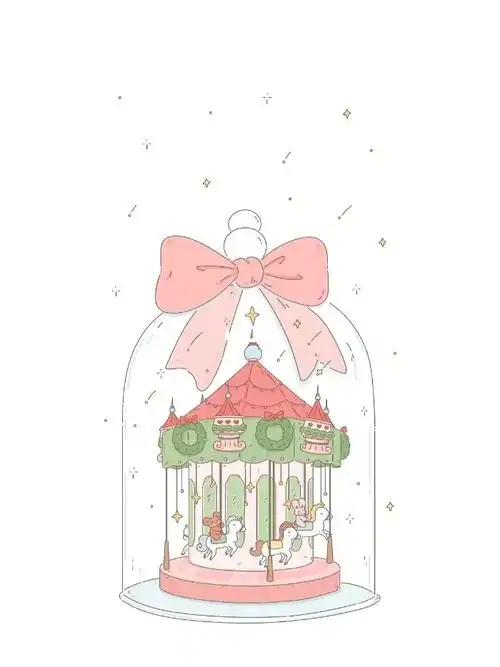 旋转木马无水印背景壁纸