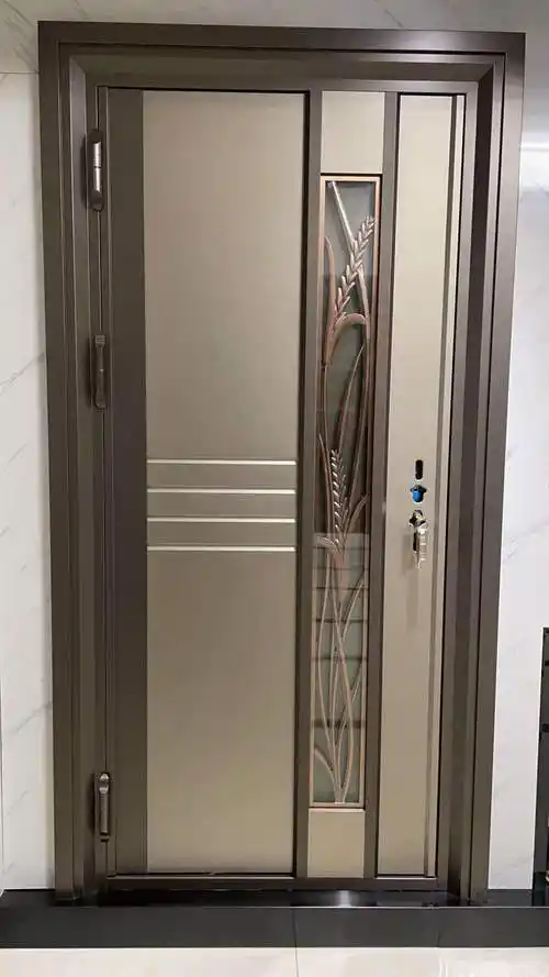 韩式不锈钢进户门爱林堡防盗门304彩色不锈钢大门精装房入户门