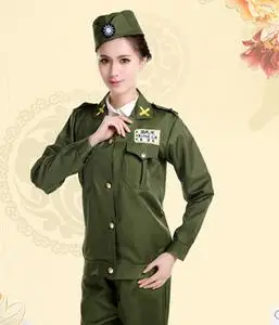 国民党女军装国民政府军抗战女军装女特务演出服美式女军官特工