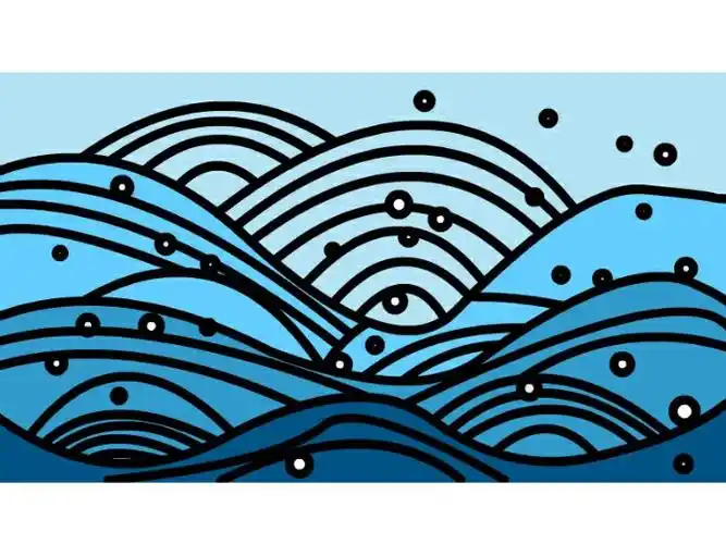 海浪的画法 海浪简笔画 海浪的画法视频-养娃家