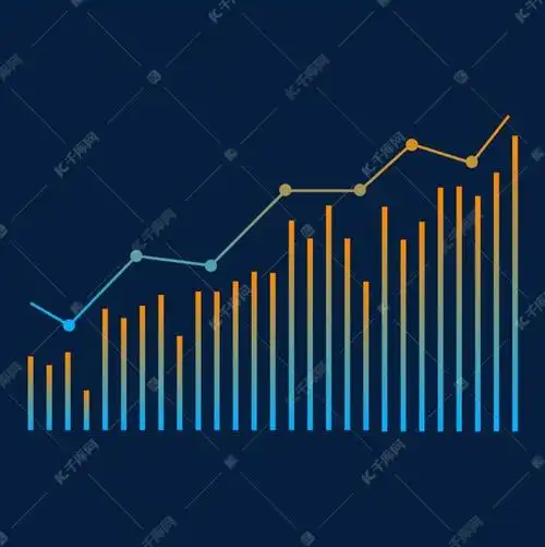 股票股市走势图渐变趋势图表素材图片免费下载-千库网