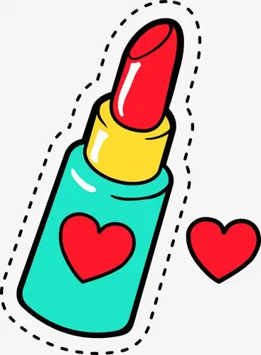 卡通时尚口红贴纸
