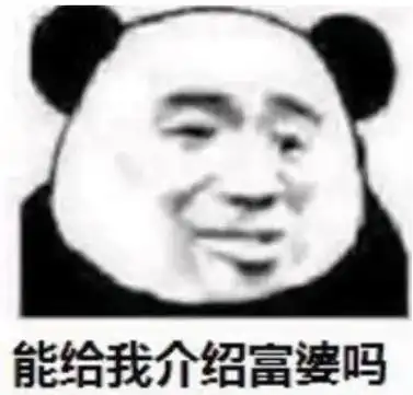 可以给我介绍富婆吗#熊猫头表情包 #表情包 - 抖音