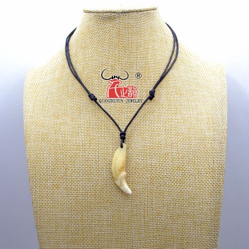 玉缘家族狼牙吊坠真黑狗牙项链藏獒牙狗牙齿吊坠儿男女