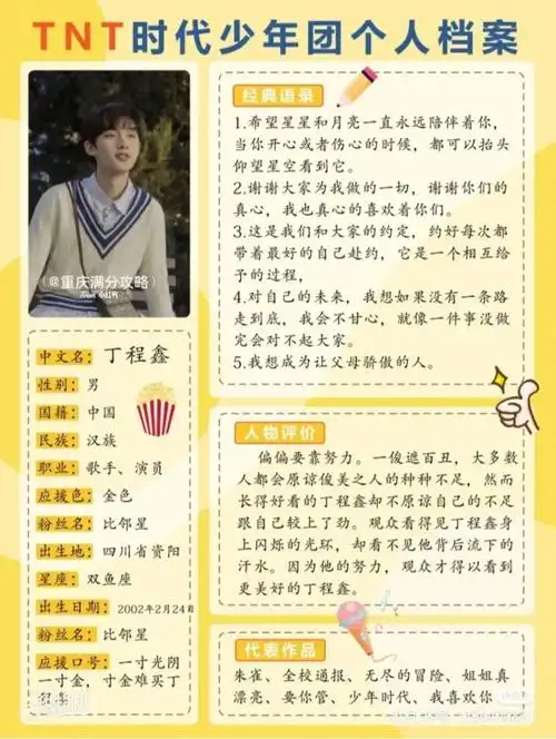 时代少年团个人简介爆米花们来看看吔
