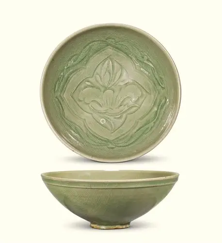 耀州莲花纹碗