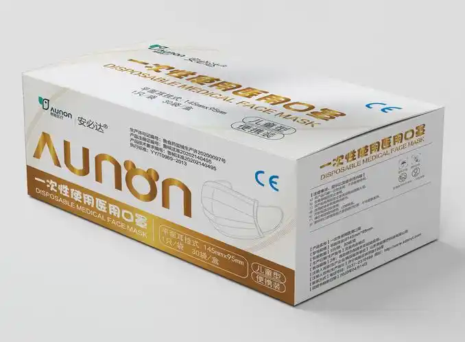安必达医疗器械一次性医用口罩外包装展示-搜狐大视野-搜狐新闻