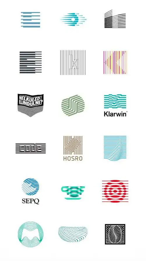 精选标志设计线条