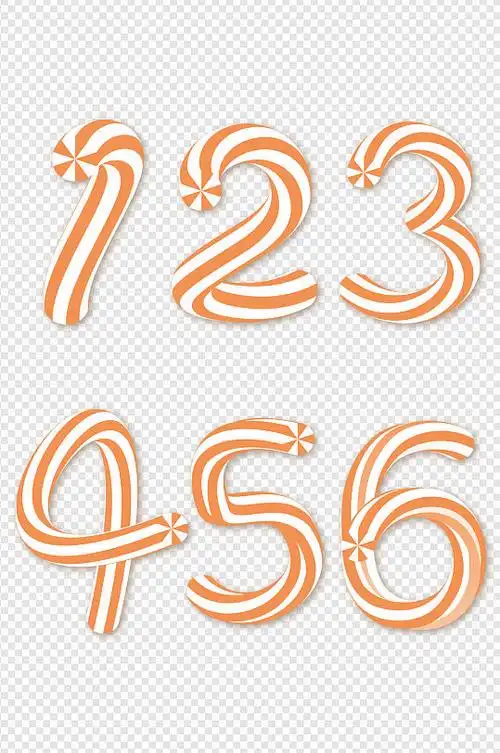 糖果数字123456