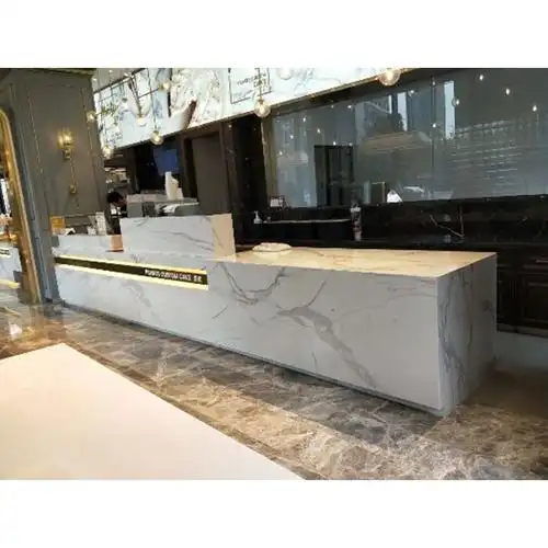 上海工艺前台-奶茶店收银台定制 大理石西餐店前台