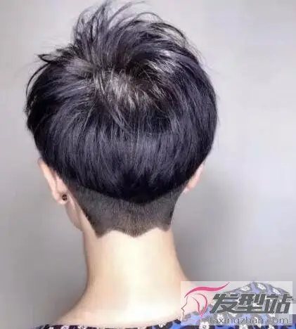 后脖剃短发型女这样剪清爽洒脱超个性