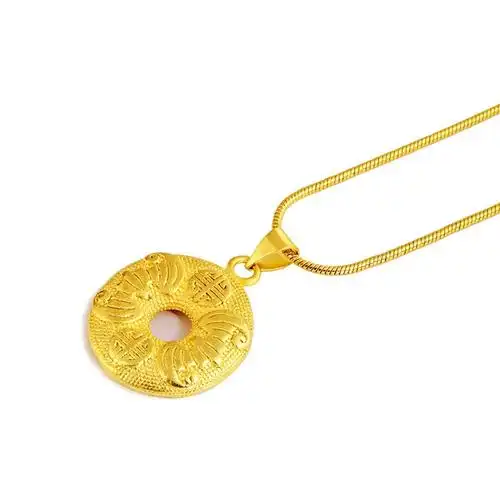 2021年夏季流行元素几何是否跨境出口专供货源否颜色平安扣吊坠 蛇骨