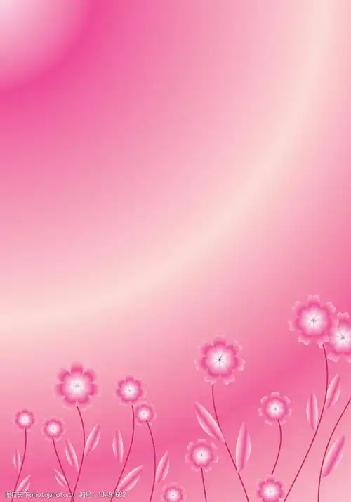粉红色小花背景图片