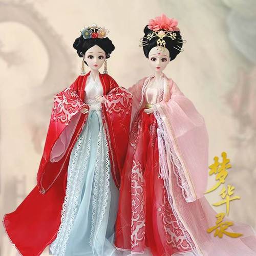 30厘米娃娃的衣服和鞋子古风娃娃30厘米古装中国汉服女孩玩具