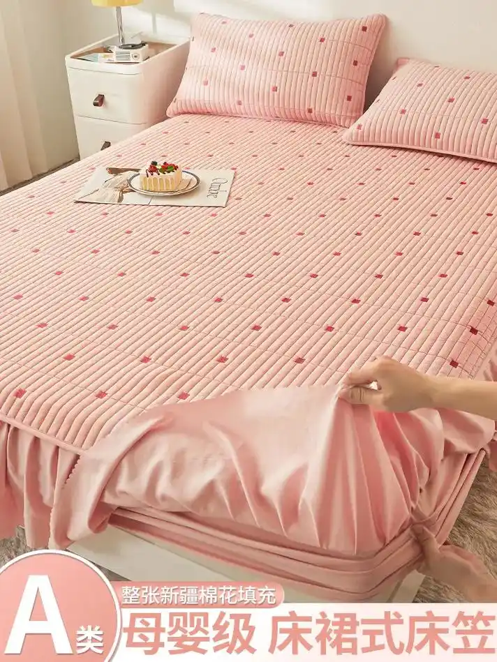 床垫保护套床罩床笠.家里床垫容易脏,可以安排两套床笠,夹棉的 - 抖音